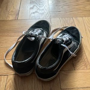 Vans old skool black womens 8